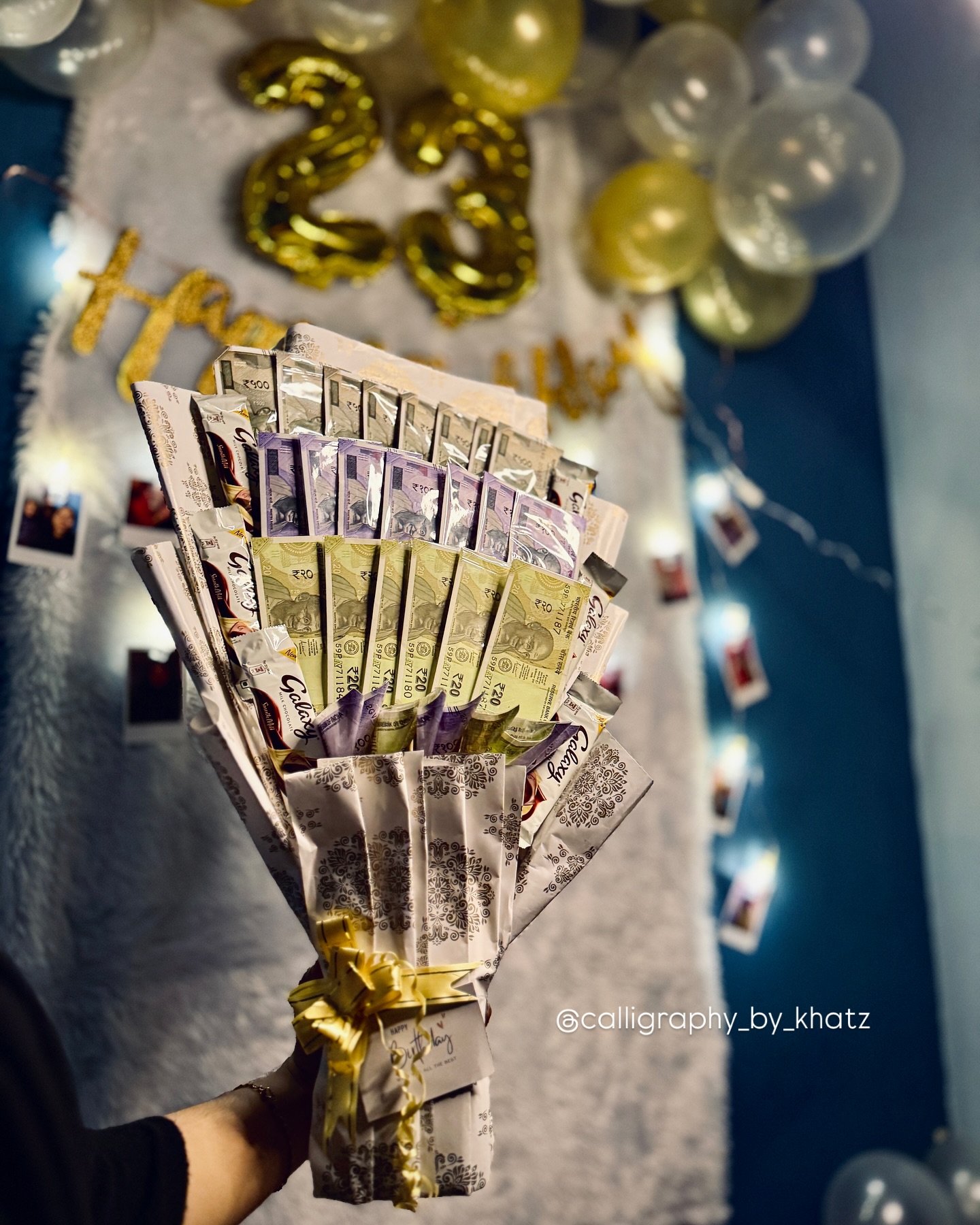 Currency & Chocolate Bouquet