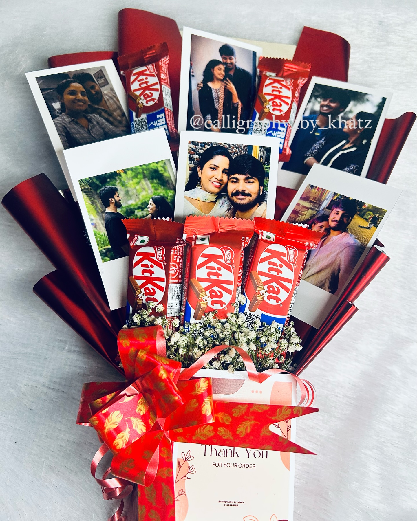 Red KitKat Chocolate Bouquet